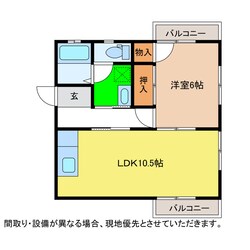 グレープハウス壱番館の物件間取画像